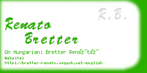 renato bretter business card